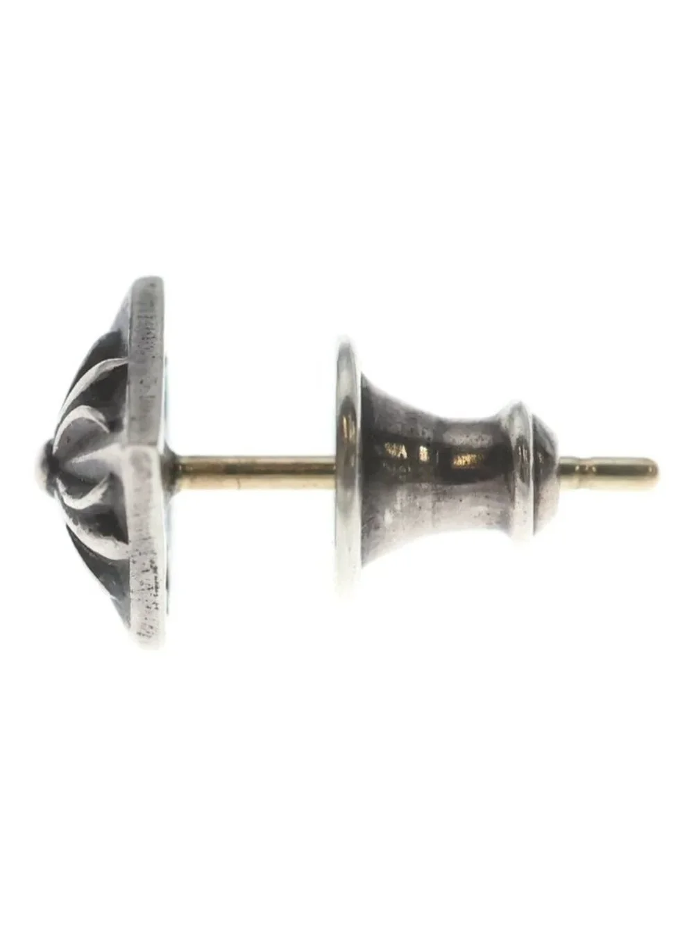 Chrome Hearts Stud Pyramid Pls Earrings Silver